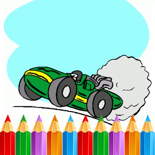 Coloring Pages Race Car Game For Kids Edition iOS App