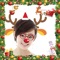 Do you want to decorate your pictures with christmas stickers and santa frames