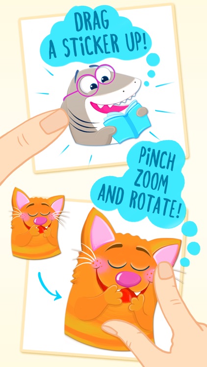 Nice Shark! Good Kitty Cat and Penguin Too! Emoji