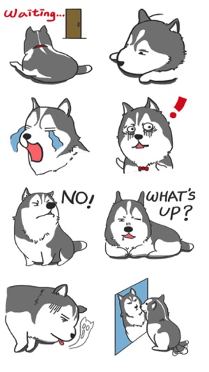 Funny Husky Stickers(圖4)-速報App