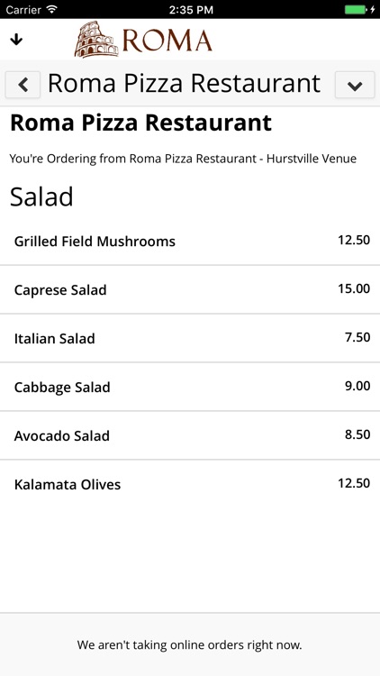 Roma Pizzeria screenshot-4