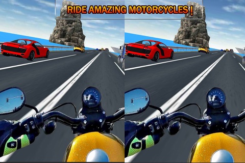 VR Crazy Bike Race: Traffic Racing Pro screenshot 2