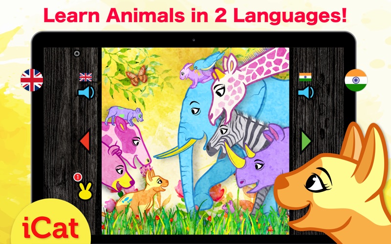 Learn Hindi &amp; English - Toddler &amp; Kids Animals thumbnail 1