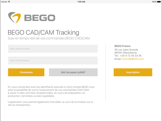 Screenshot #4 pour BEGO CAD/CAM Tracking