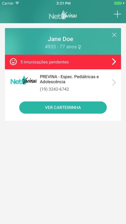 NetVacinas - Carteirinha digital de vacinação