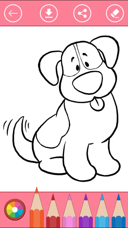 Dog Coloring Book for Kids: Learn to color & draw screenshot-3