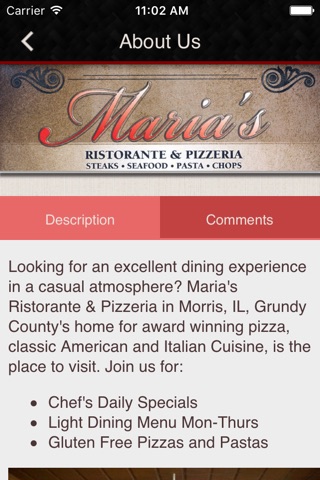 Maria's Ristorante and Pizza screenshot 3