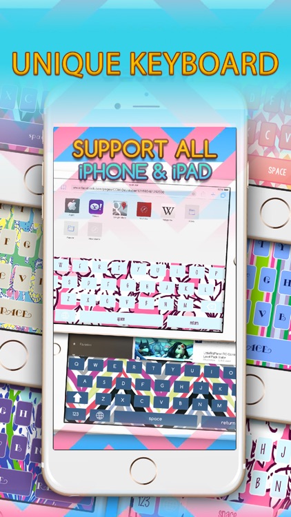 Wallpaper Art Designs in Monogram Keyboard Themes