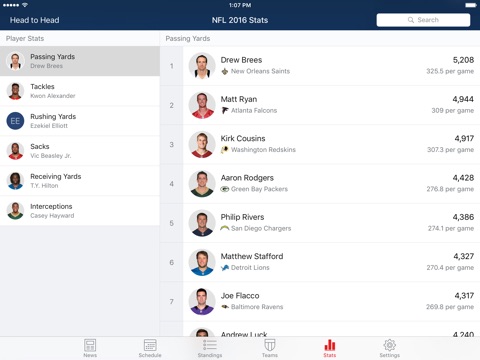 NFL Live for iPad: Live scores screenshot 4