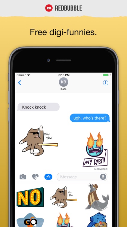 Digital Sticker All-stars: Funny
