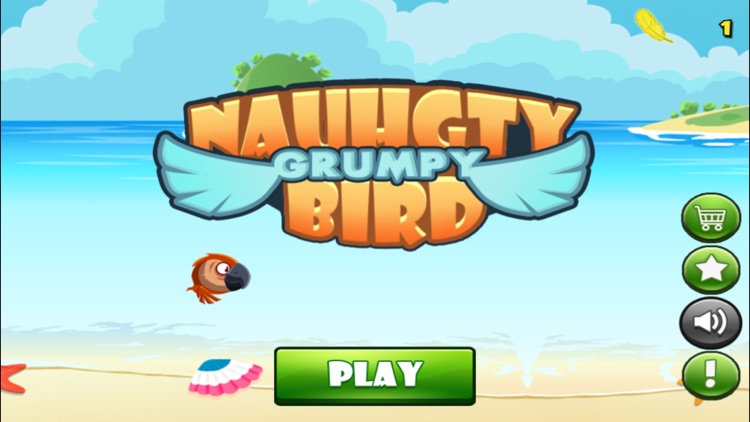 Naughty Grumpy Bird: Flappy Hippie Talking Parrot screenshot-0