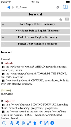 New Deluxe Dictionary And Thesaurus Pro(圖3)-速報App