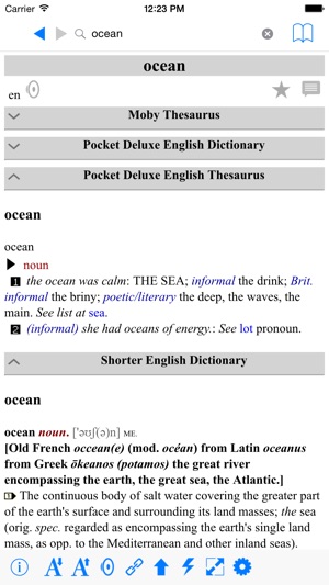 Pocket Deluxe English Dictionary And Thesaurus(圖4)-速報App