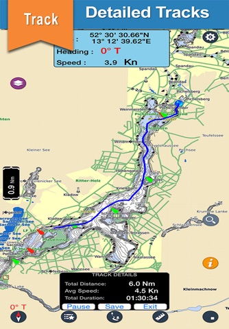 Berlin Lakes Offline charts for Lake & Park trails screenshot 2