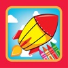 Game for Family Coloring Rocket Drawing