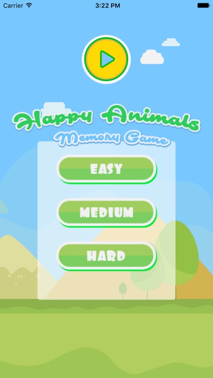 Happy Animals Memory Game