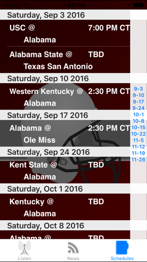 Alabama Football - Radio, Schedule & News(圖4)-速報App