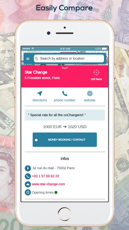 coChange - Money Exchange GPS