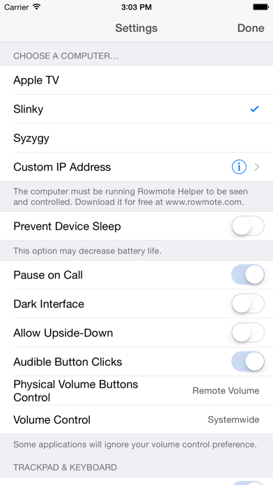 Rowmote Pro: Remote Control for Mac and Apple TV Screenshot 5