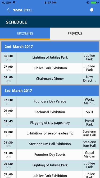 Tata Steel Events