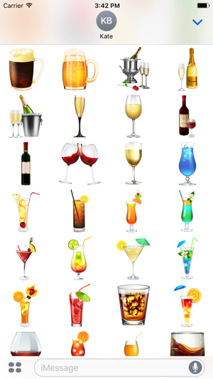 Beers & Drinks Stickers for iMessage(圖2)-速報App