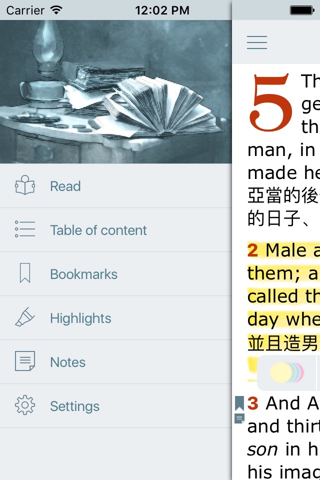 Chinese English Bilingual Bible King James Version screenshot 3