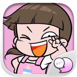 NomYen Cute Girl Stickers Emoji for iMessage
