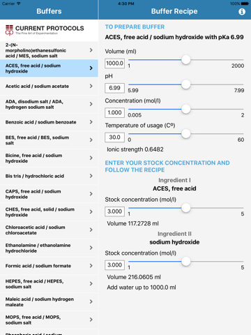 Biological Buffer Calculator - náhled