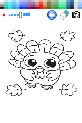 Tap Turkey Paint Game For Kid screenshot 2