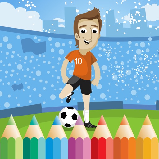 Soccer Coloring Book for Children: Learn to color Icon