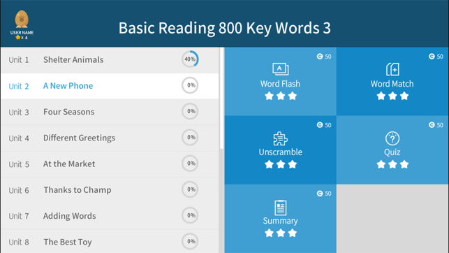 Basic Reading 800 Key Words 3(圖3)-速報App