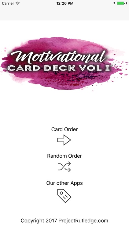 Motivational Card Deck