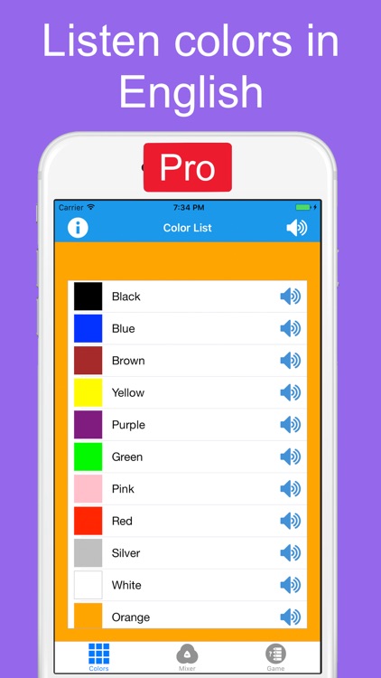 Learnings Colors for Kids Pro