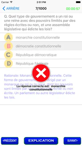 Game screenshot GED Test en français hack