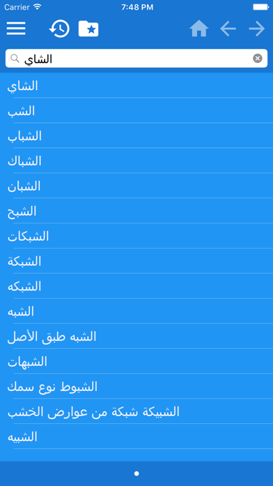 قاموس متعدد اللغات العربية screenshot 2