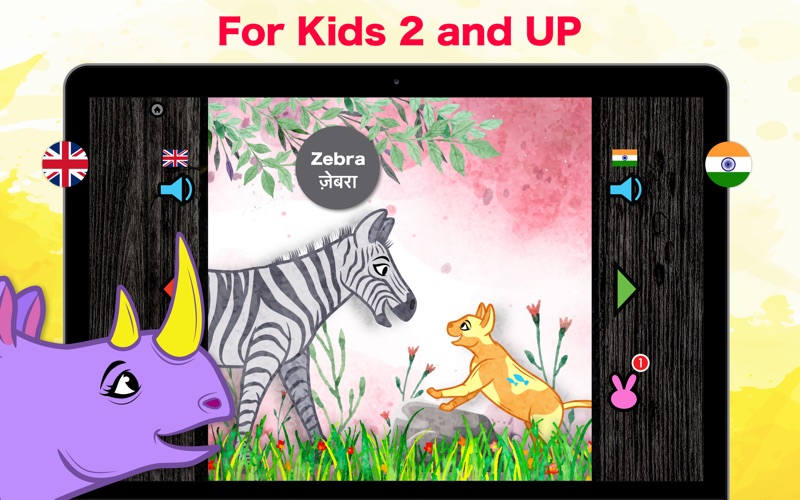 Learn Hindi &amp; English - Toddler &amp; Kids Animals thumbnail 4