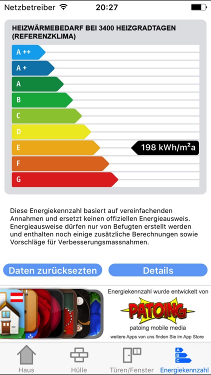 Energiekennzahl screenshot-3