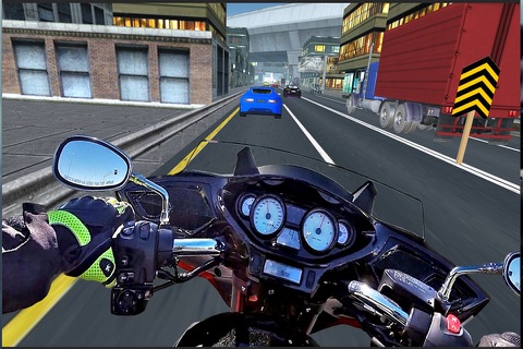 VR Crazy Bike Race: Traffic Racing Free screenshot 2