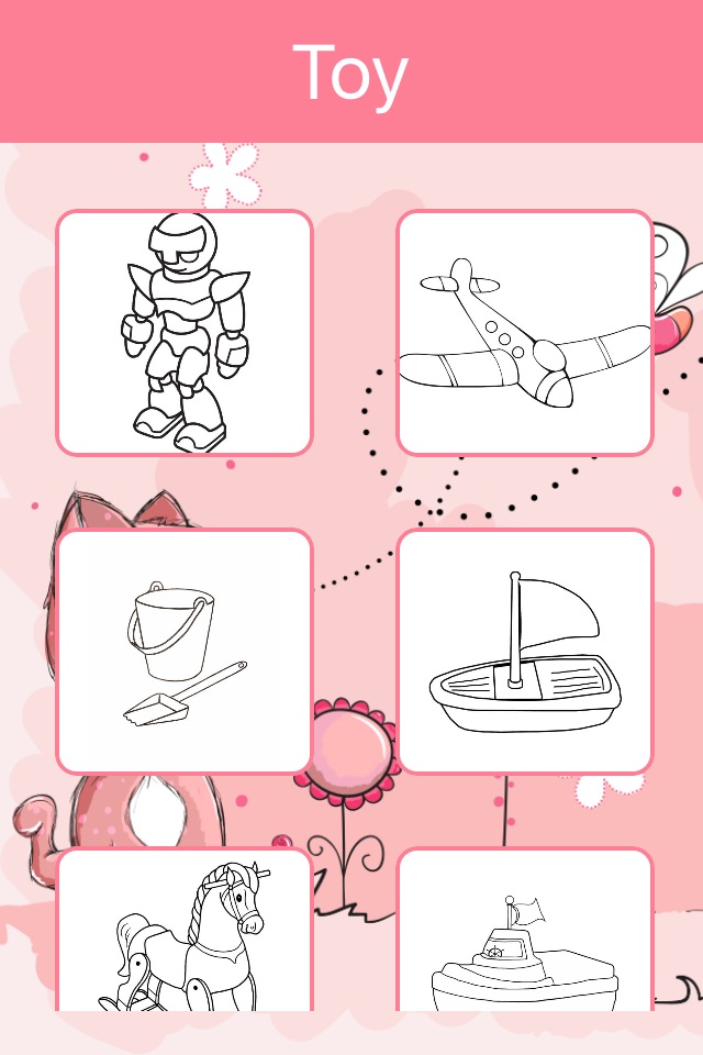 Coloring Book of Toys for Children: Learn to color screenshot 3