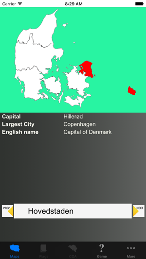 Denmark Region Maps and Capitals