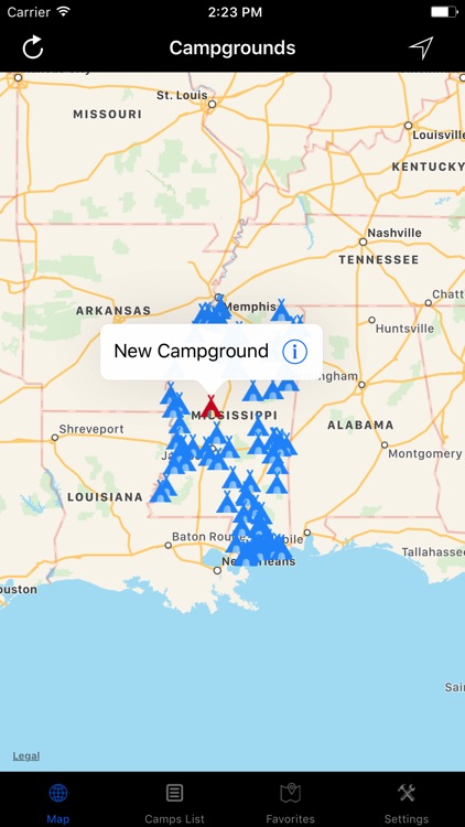 Mississippi – Campgrounds & RV Parks