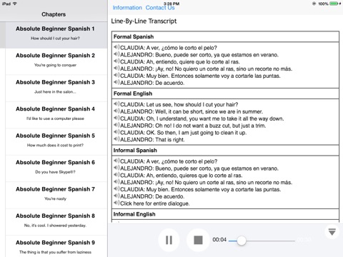 Intro to Spanish Language and Culture for iPad screenshot 2