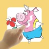 Cute Piggy Coloring Book For Kids