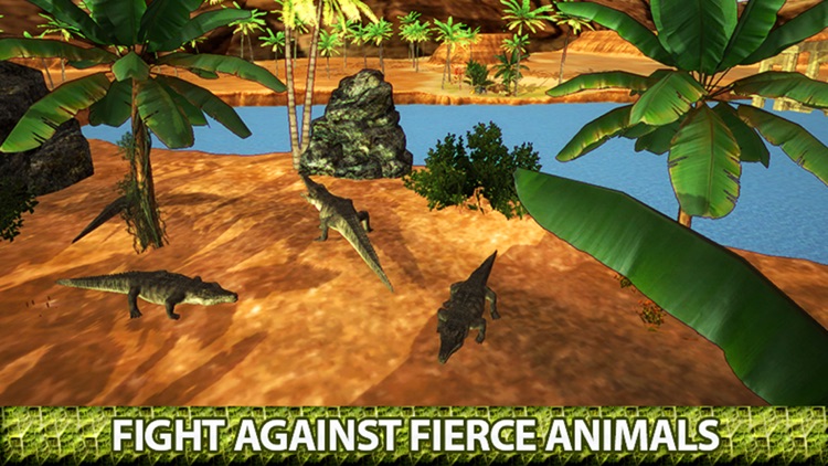 Angry Crocodile 3D Simulator - Wild Alligator