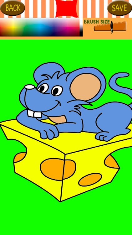 Mouse Cheese Coloring Book For Kids Games