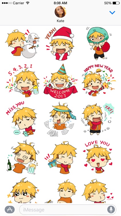 Hiroki Xmas stickers screenshot-3