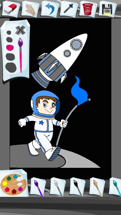 Astronaut Coloring Book screenshot-3