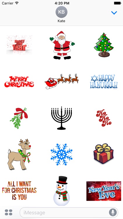 Winter Holiday Stickers