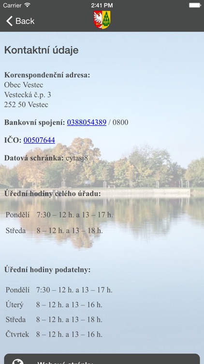 Obec Vestec screenshot-3