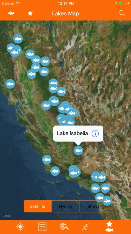 California – Fishing Lakes